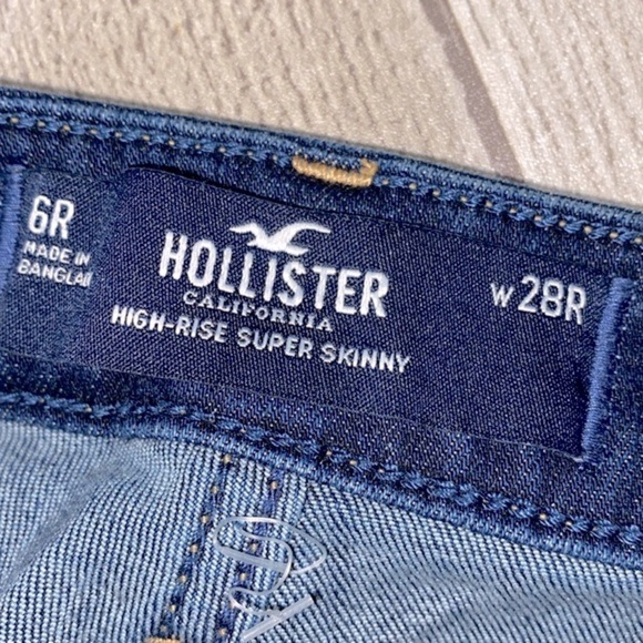 Hollister jeans high rise super skinny size 6/28 - Picture 5 of 6